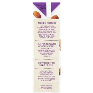 Macro Organic Almond Long Life Milk UHT 1L