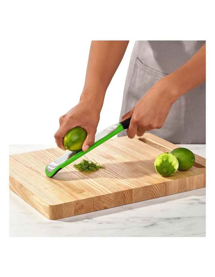 Etched Zester Grater in Black/Green