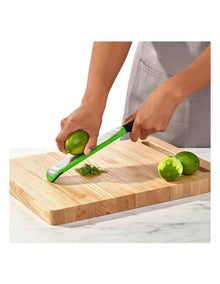 Etched Zester Grater in Black/Green