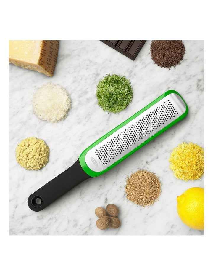 Etched Zester Grater in Black/Green