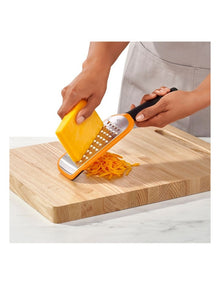 Etched Coarse Grater in Black/Orange