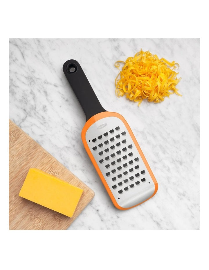 Etched Coarse Grater in Black/Orange