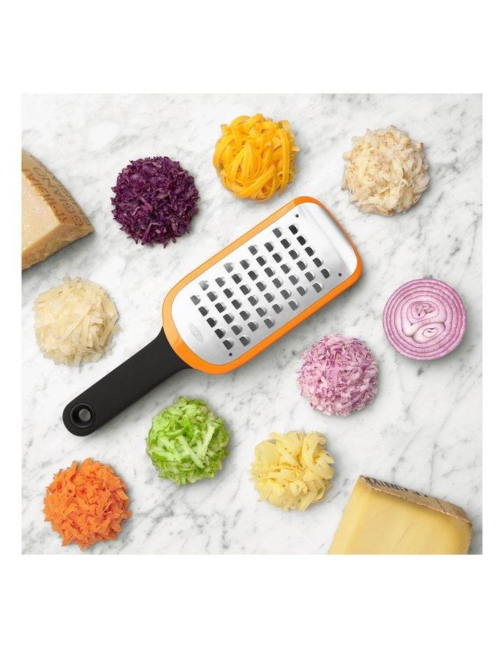 Etched Coarse Grater in Black/Orange