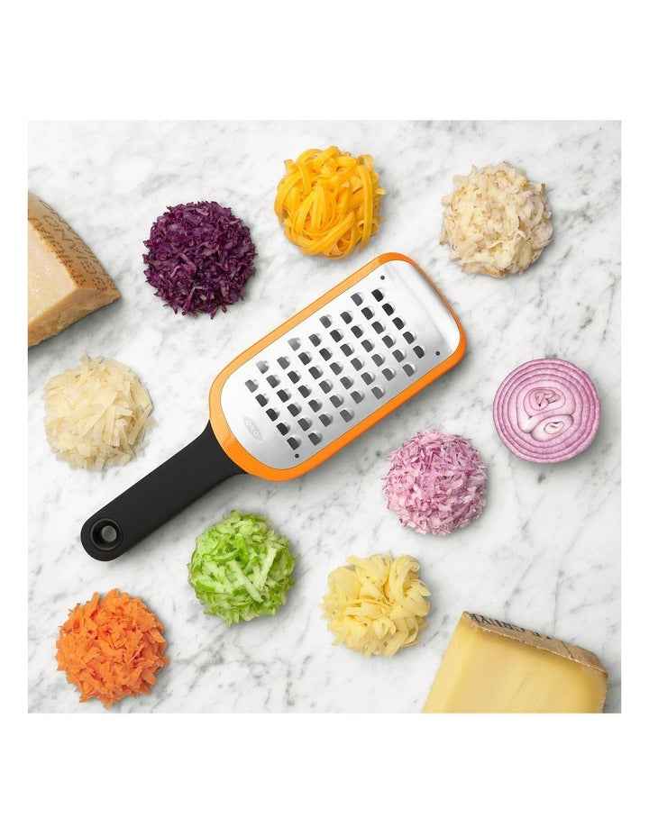 Etched Coarse Grater in Black/Orange