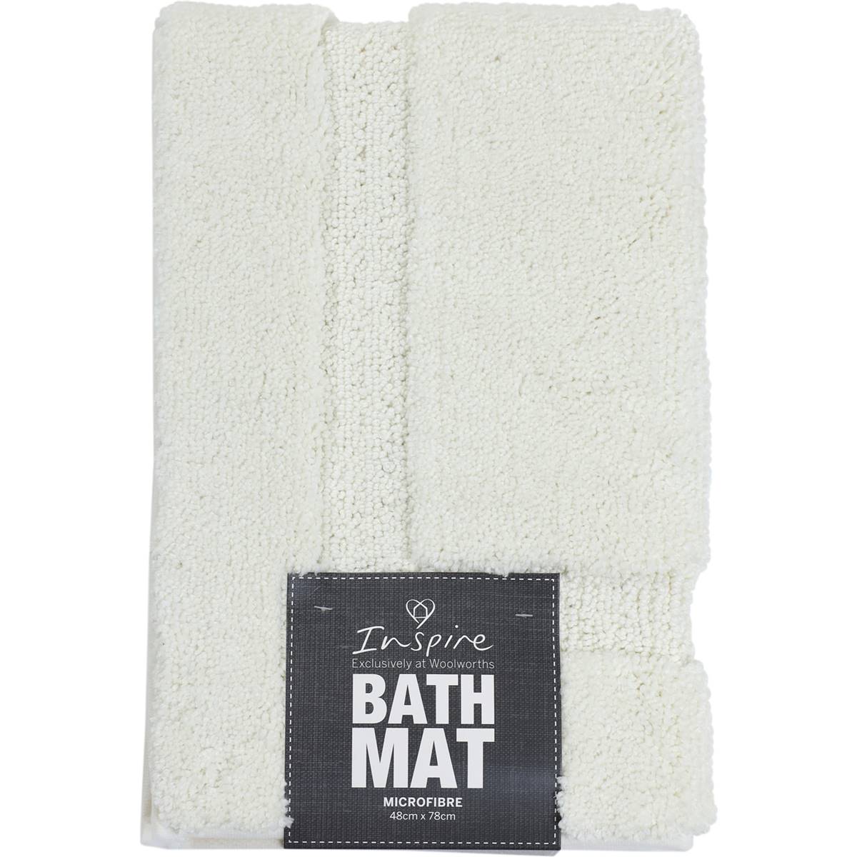 Inspire Microfibre Bath Mat Lagoon 48x78cm Each