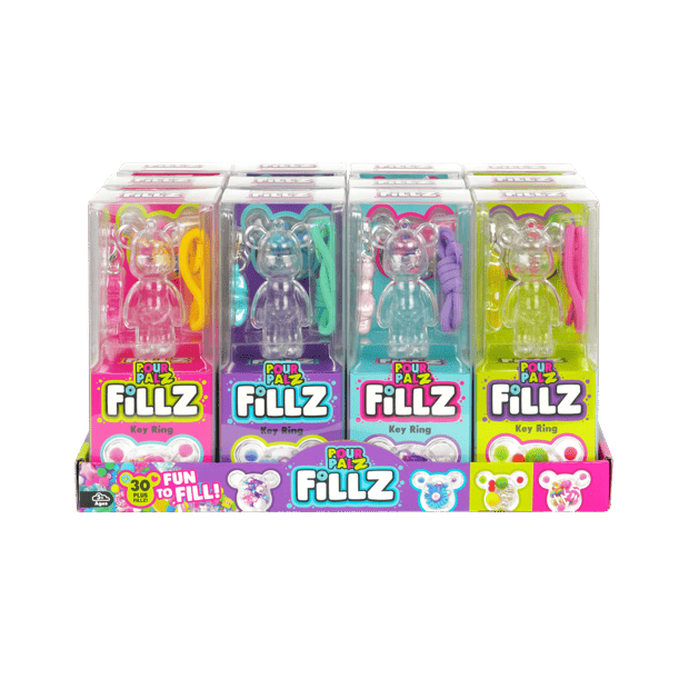 Pour Palz Fillz Bear Keyring - Assorted