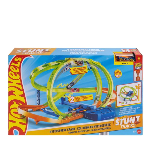 Hot Wheels Stunt Tracks Hypersphere Crash Playset