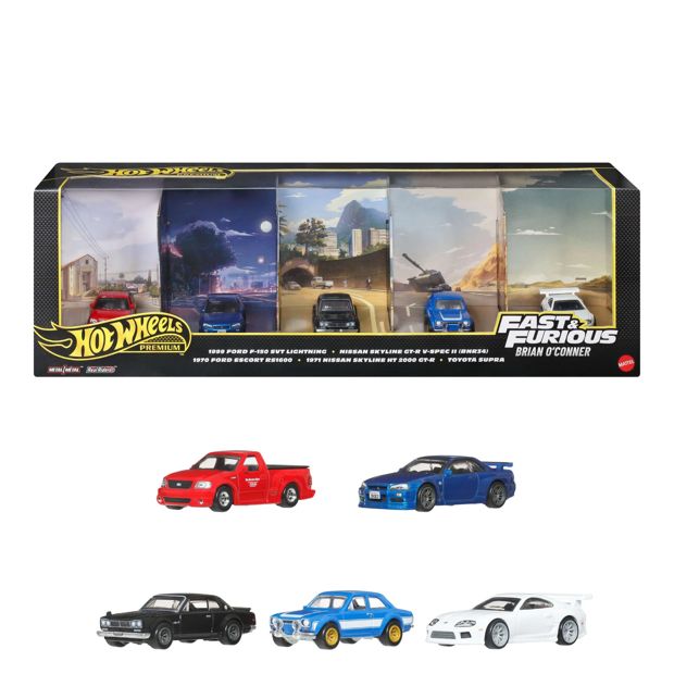 Hot Wheels Premium Fast & Furious Bundle Of 5