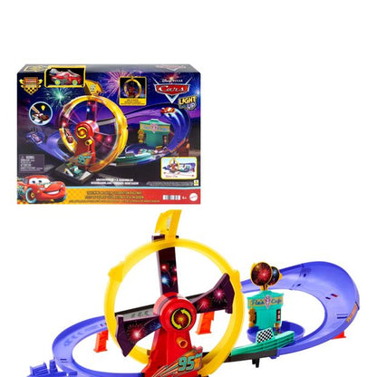 Disney And Pixar Cars Race To Celebrate Lightning Mcqueen Celebration Raceway Playset & Toy Car