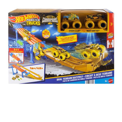 Hot Wheels Monster Trucks Dual Terrain Raceway
