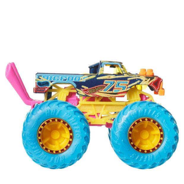 Hot Wheels Monster Trucks Neon Smashers 1:64 Scale Toy Vehicle - Assorted
