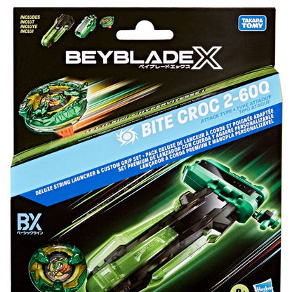 Beyblade X Deluxe String Launcher & Custom Grip Set