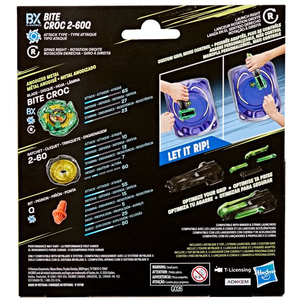 Beyblade X Deluxe String Launcher & Custom Grip Set