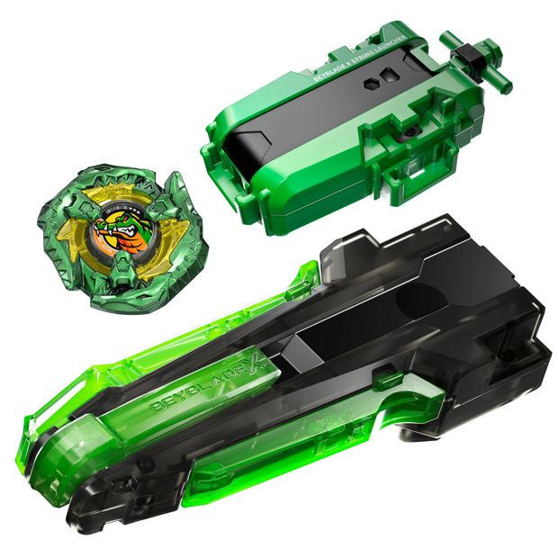 Beyblade X Deluxe String Launcher & Custom Grip Set