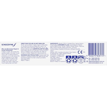 Sensodyne Repair & Protect Whitening Sensitive Toothpaste 100g