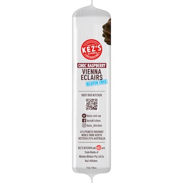 Kez's Kitchen Choc Raspberry Vienna Eclairs Gluten Free 190g
