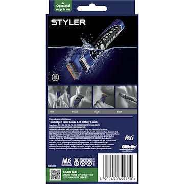 Gillette Fusion Proglide Mens Razor Styler & Trimmer each