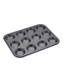 Crusty 12-Cup Shallow Baking Pan 32cm in Carbon