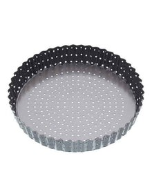 Crusty Bake Loose Base Round Flan/Quiche Pan 25cm in Carbon