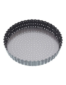 Crusty Bake Loose Base Round Flan/Quiche Pan 25cm in Carbon