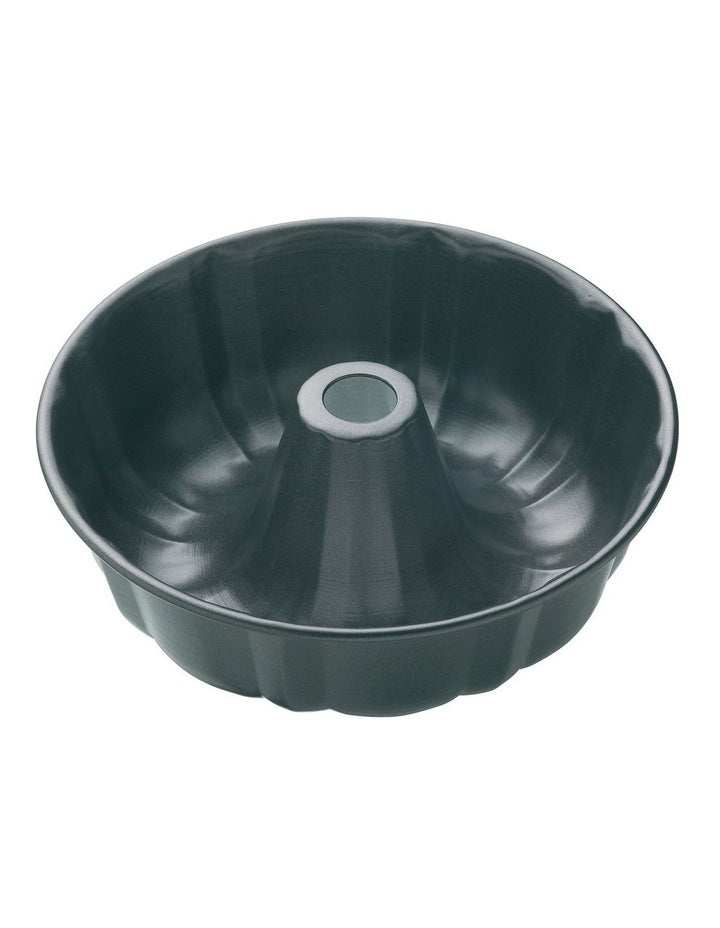 Heavy Base Fluted Ring Cake Pan 25cm in Carbon