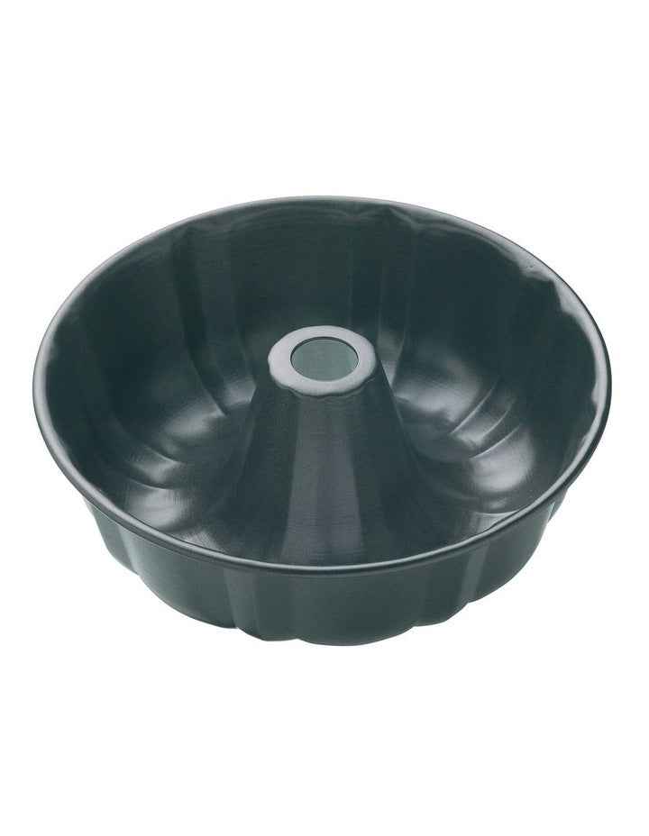 Heavy Base Fluted Ring Cake Pan 25cm in Carbon