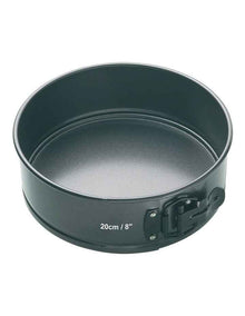 Heavy Base Springform Round Cake Pan 20cm in Carbon
