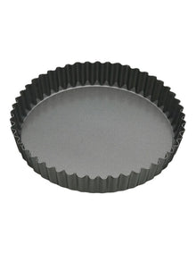 Heavy Base 23cm Loose Base Round Flan/Quiche Pan in Carbon