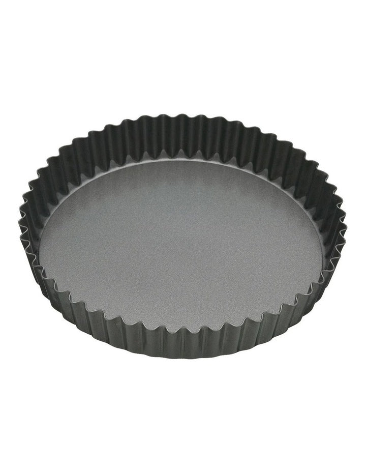 Heavy Base 23cm Loose Base Round Flan/Quiche Pan in Carbon