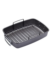 Heavy Base 40cm Roaster With Rack Carbon