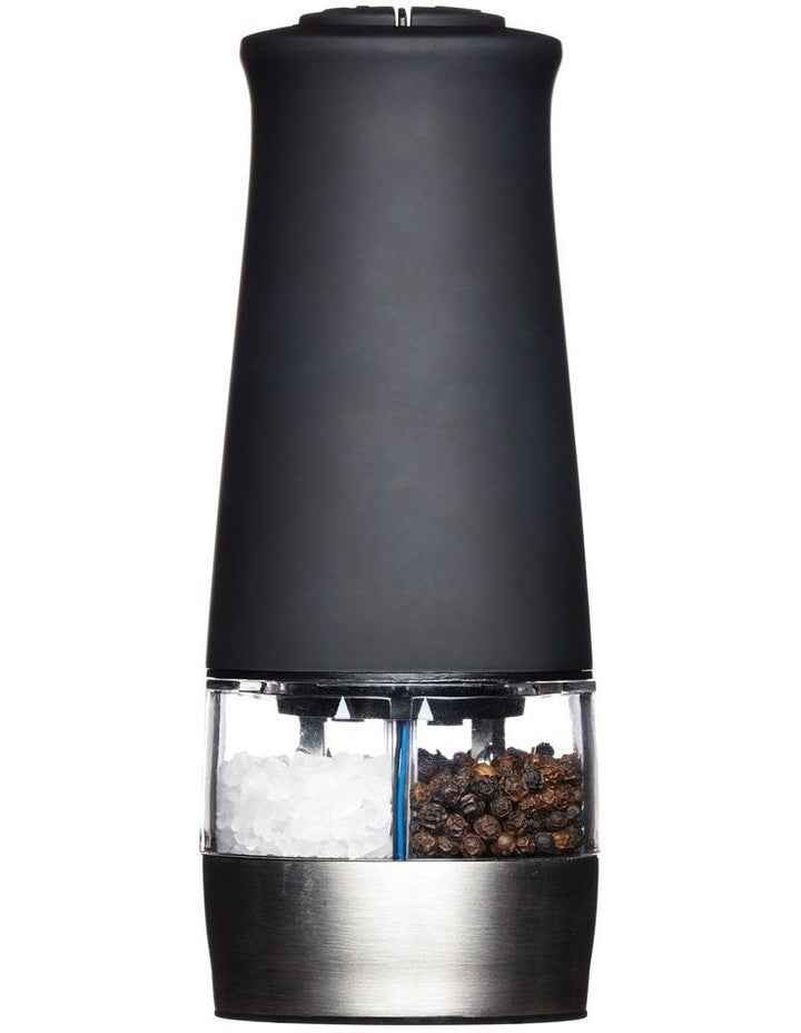 Hudson Electric Salt and Pepper Mill Set 17cm in Black