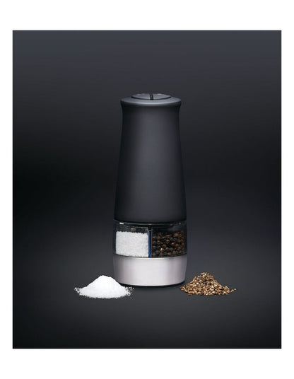 Hudson Electric Salt and Pepper Mill Set 17cm in Black