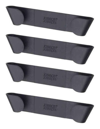 Cupboard Pan Lid Holders Set of 4 in Black