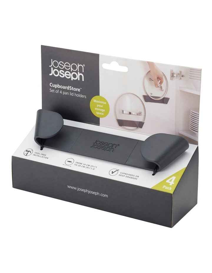 Cupboard Pan Lid Holders Set of 4 in Black