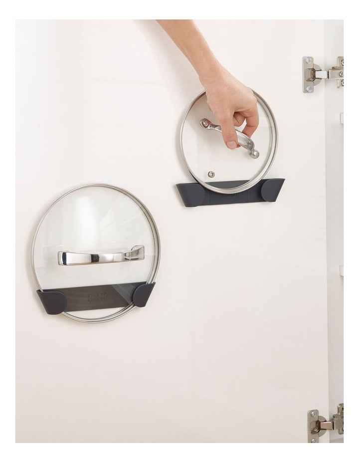 Cupboard Pan Lid Holders Set of 4 in Black