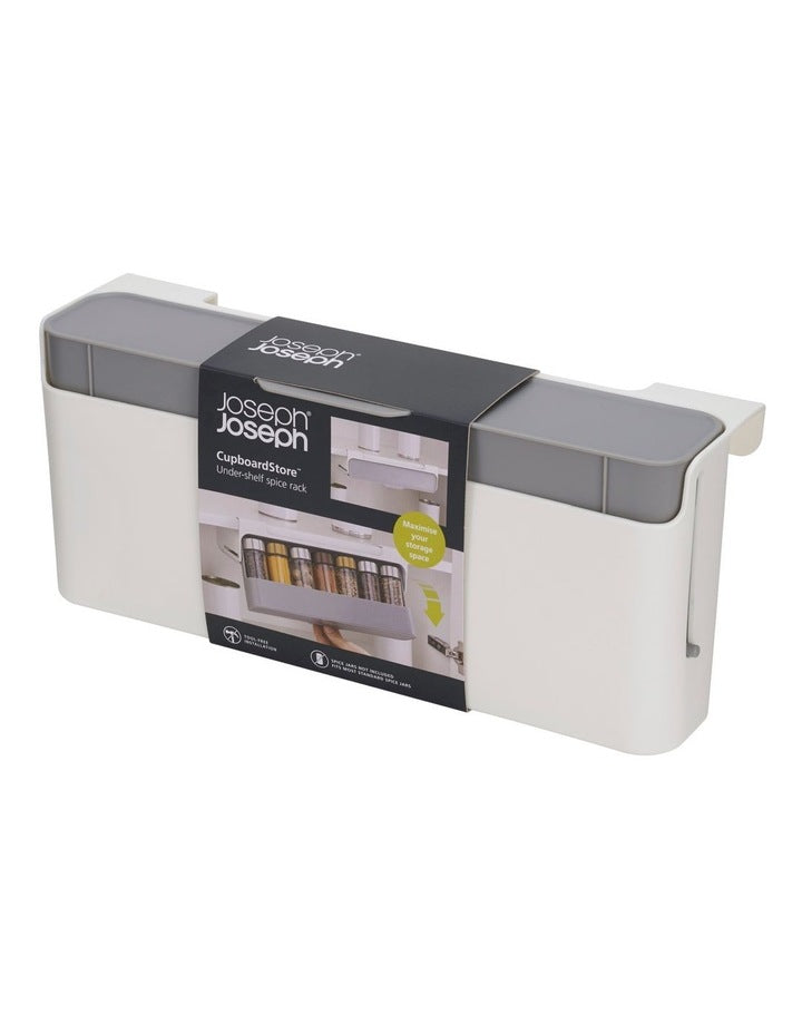 Cupboard Store Under-Shelf Spice Rack in Grey