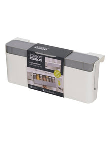 Cupboard Store Under-Shelf Spice Rack in Grey