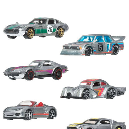 Hot Wheels 1:64 Scale Die-Cast Toy Cars Set of 6 Zamac Vehicles