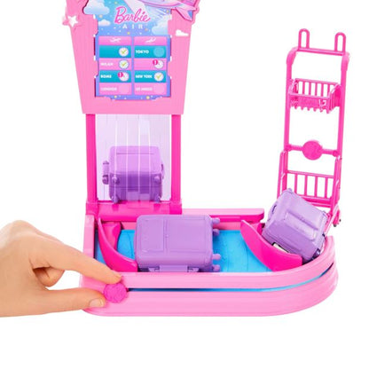 Barbie ‘Malibu’ Travel Doll Baggage Claim Playset & Accessories
