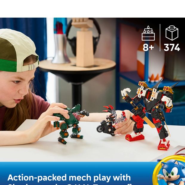 LEGO® Sonic the Hedgehog Shadow's Mech vs. G.U.N. Trooper 77120