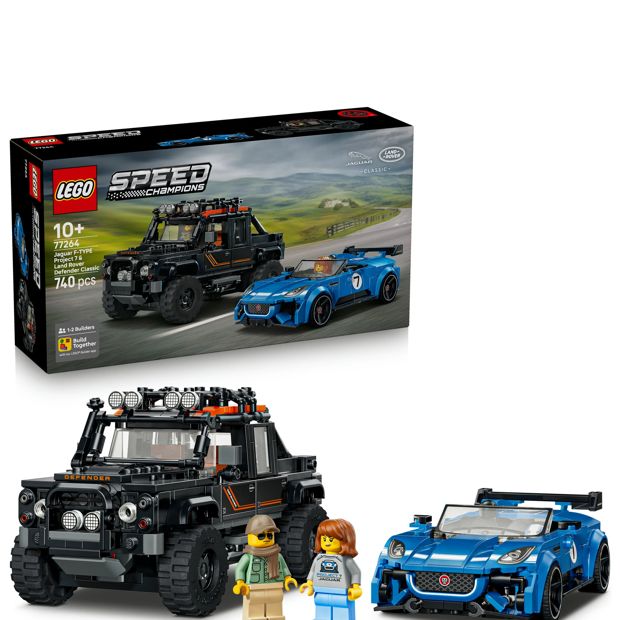 LEGO® Speed Champions Jaguar Project 7 & Land Rover Defender 77264