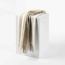 Stripe Brushed Throw - Sage