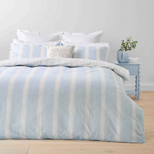 Cori Cotton Rich Reversible Quilt Cover Set - Single Bed, Blue