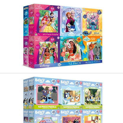 Licensed Puzzle Mega 12 Pack - Assorted