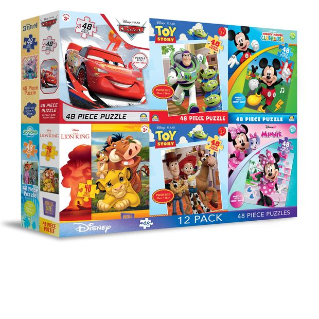 Licensed Puzzle Mega 12 Pack - Assorted