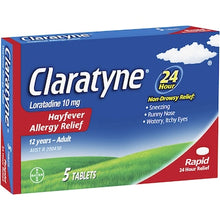 Claratyne Hayfever Allergy Relief Antihistamine Tablets 5 pack