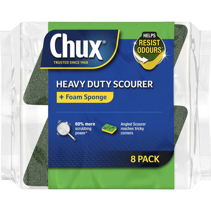 Chux Heavy Duty Scourer Scrubs 8 Pack