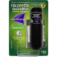Nicorette Quit Smoking QuickMist Nicotine Mouth Spray Freshmint 150 pack
