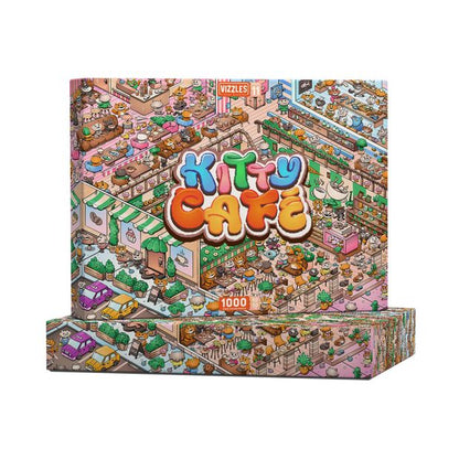 Vizzles Kitty Cafe 1000 Piece Jigsaw Puzzle