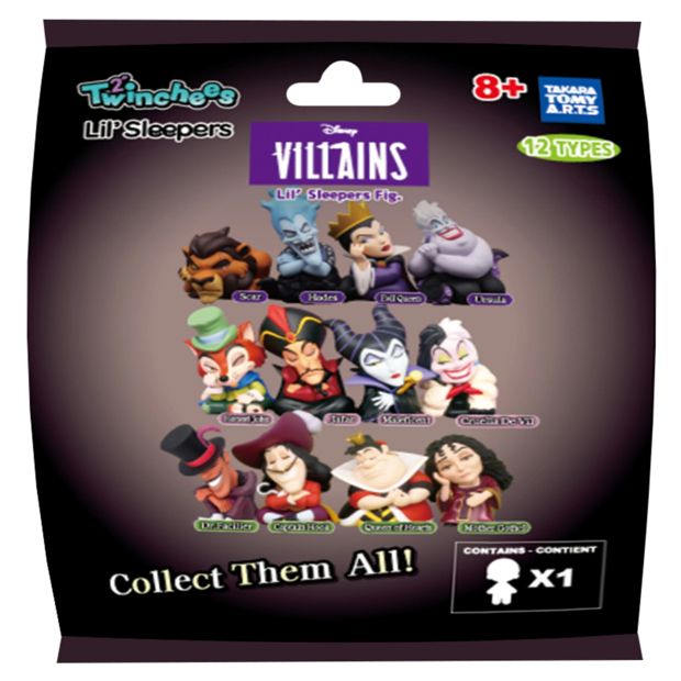 TwinChees Disney Villains Lil Sleepers Figure - Assorted